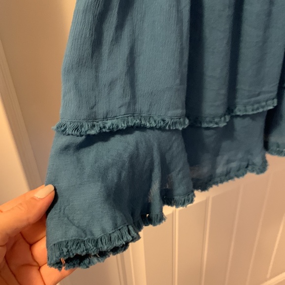 Heartloom summer dress. Small. Blue. Worn once. Cute dress/bathing suit cover. - Picture 5 of 7